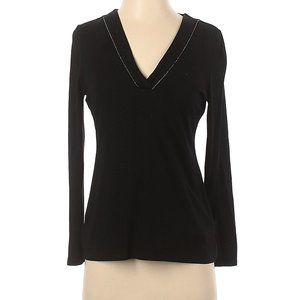 White House Black Market Long Sleeve V-Neck Shirt